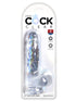King Cock Clear 6 in. Cock with Balls